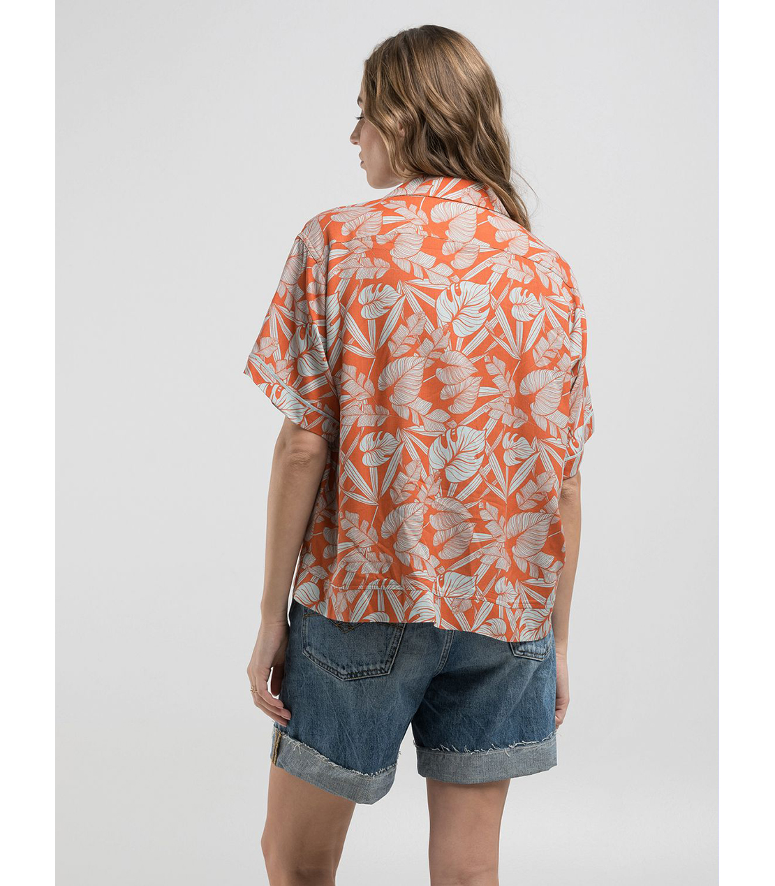 ボーイフィットハワイフィールシャツ 詳細画像 ブリック 2